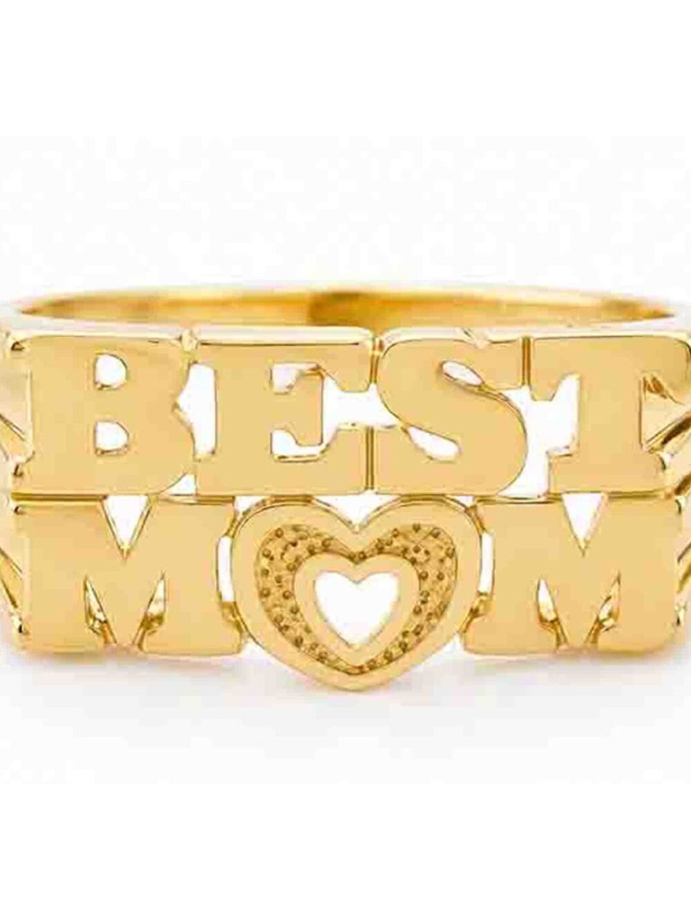 Best Mom Ring 14K Yellow Gold